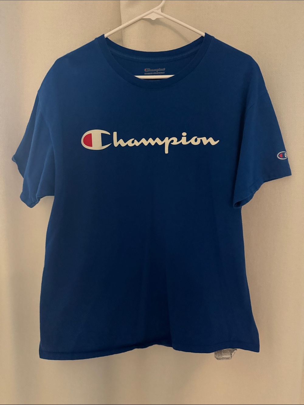 Champion Royal Blue Logo Short Sleeve Tee
